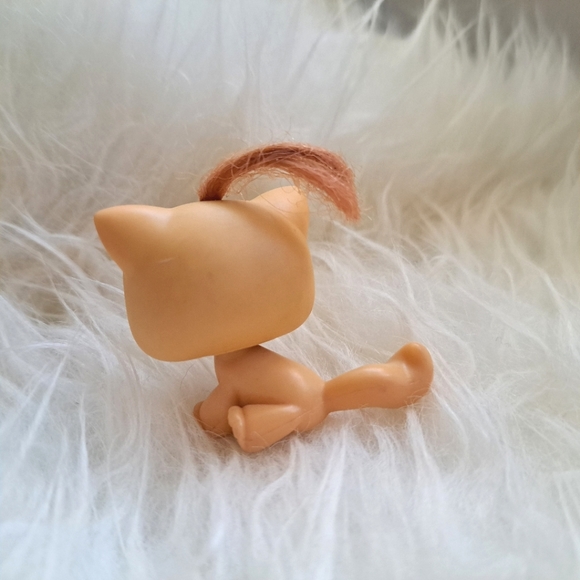 Littlest Pet Shop | cute Yellow Cat with hair #78 - Picture 4 of 8